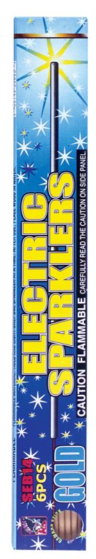 ELECTRIC GOLD SPARKLERS 14"